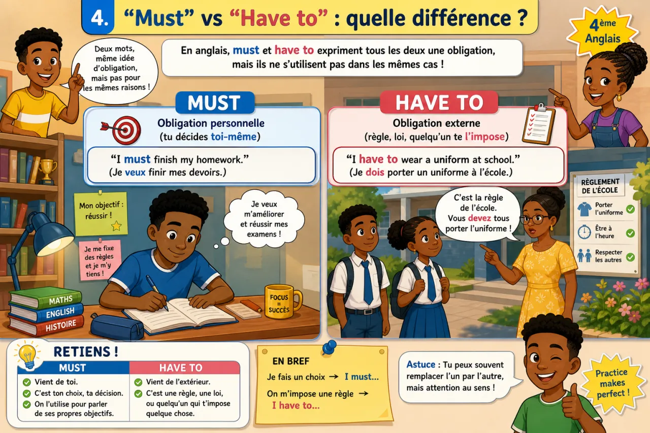 Obligation with must — illustration