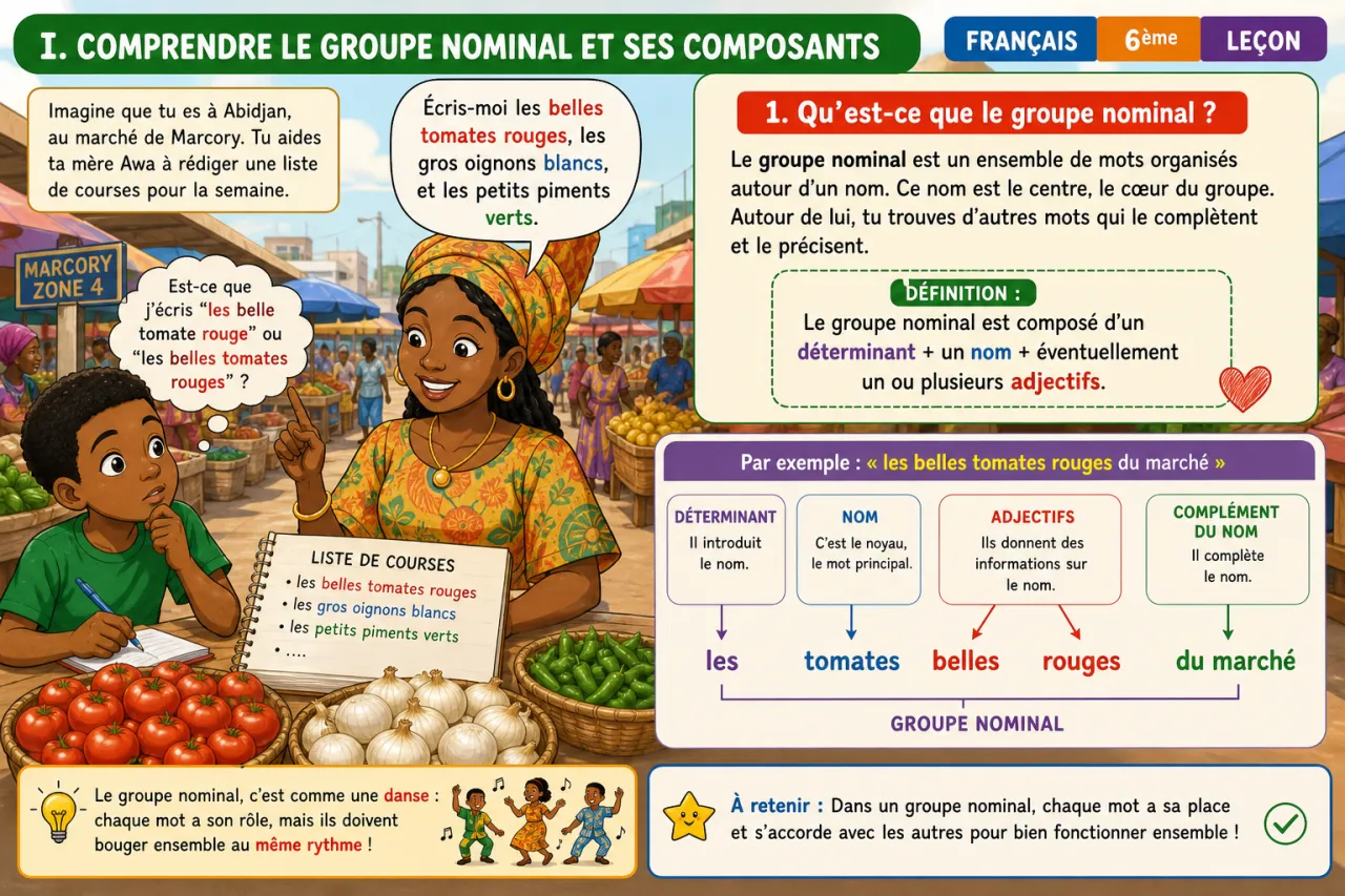 L’accord dans le groupe nominal — illustration