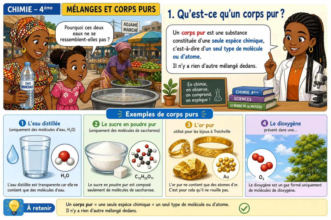 Mélanges et corps purs — illustration