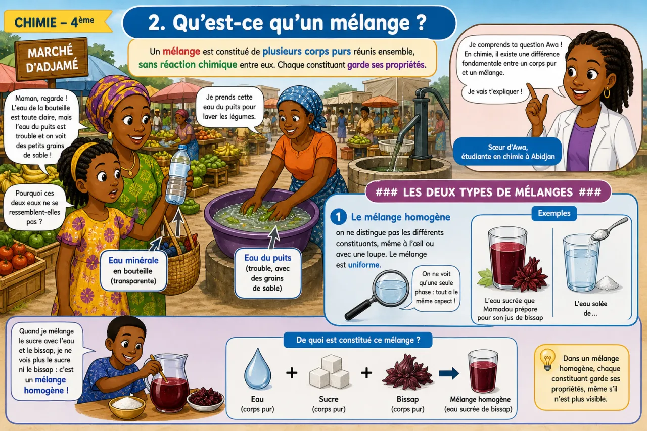 Mélanges et corps purs — illustration