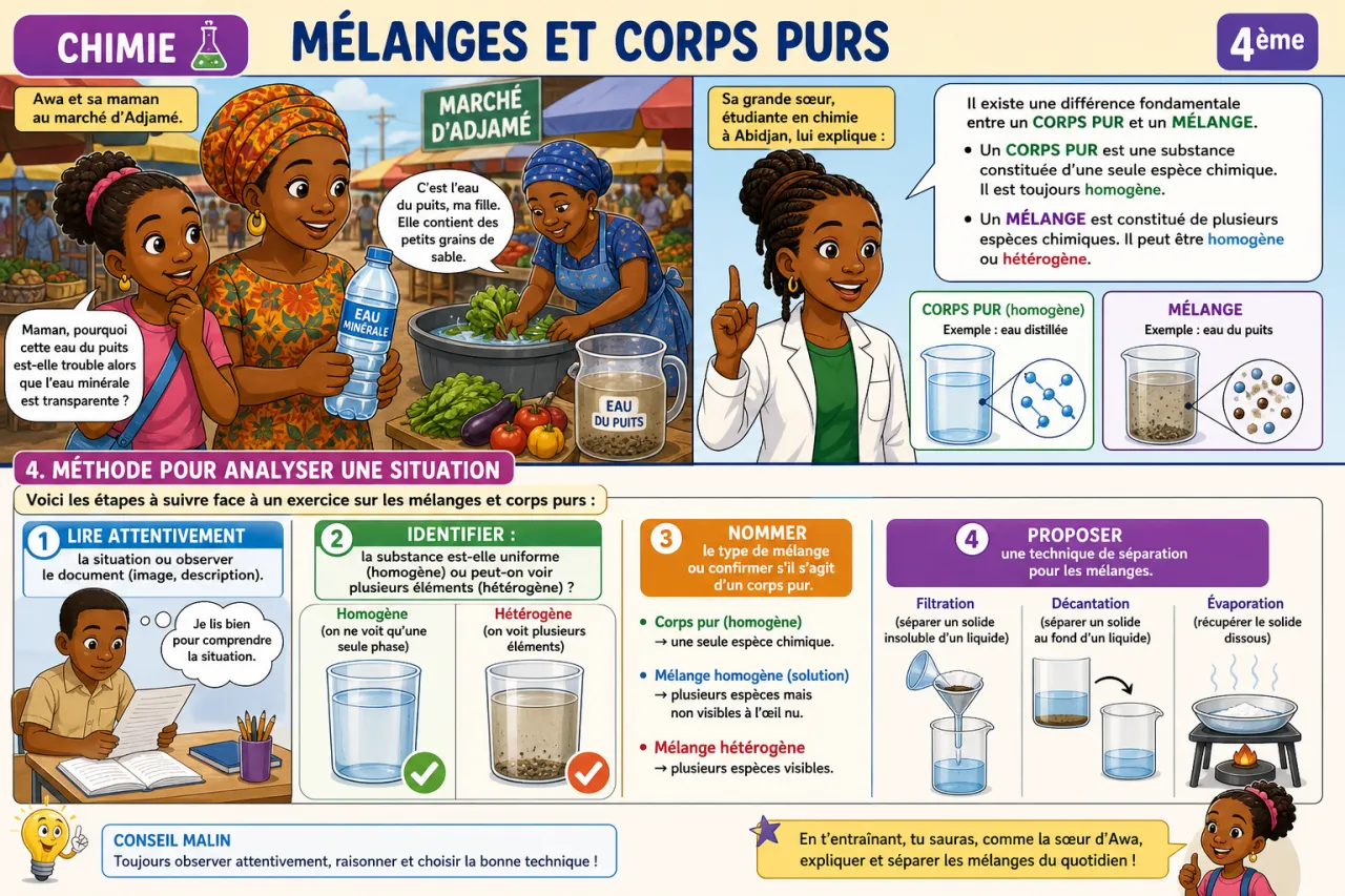 Mélanges et corps purs — illustration
