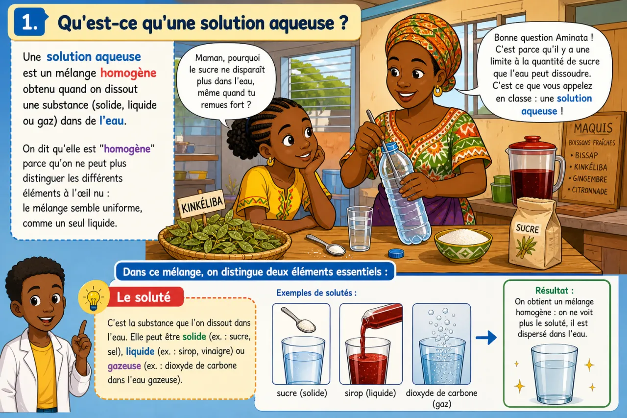 Solutions aqueuses — illustration