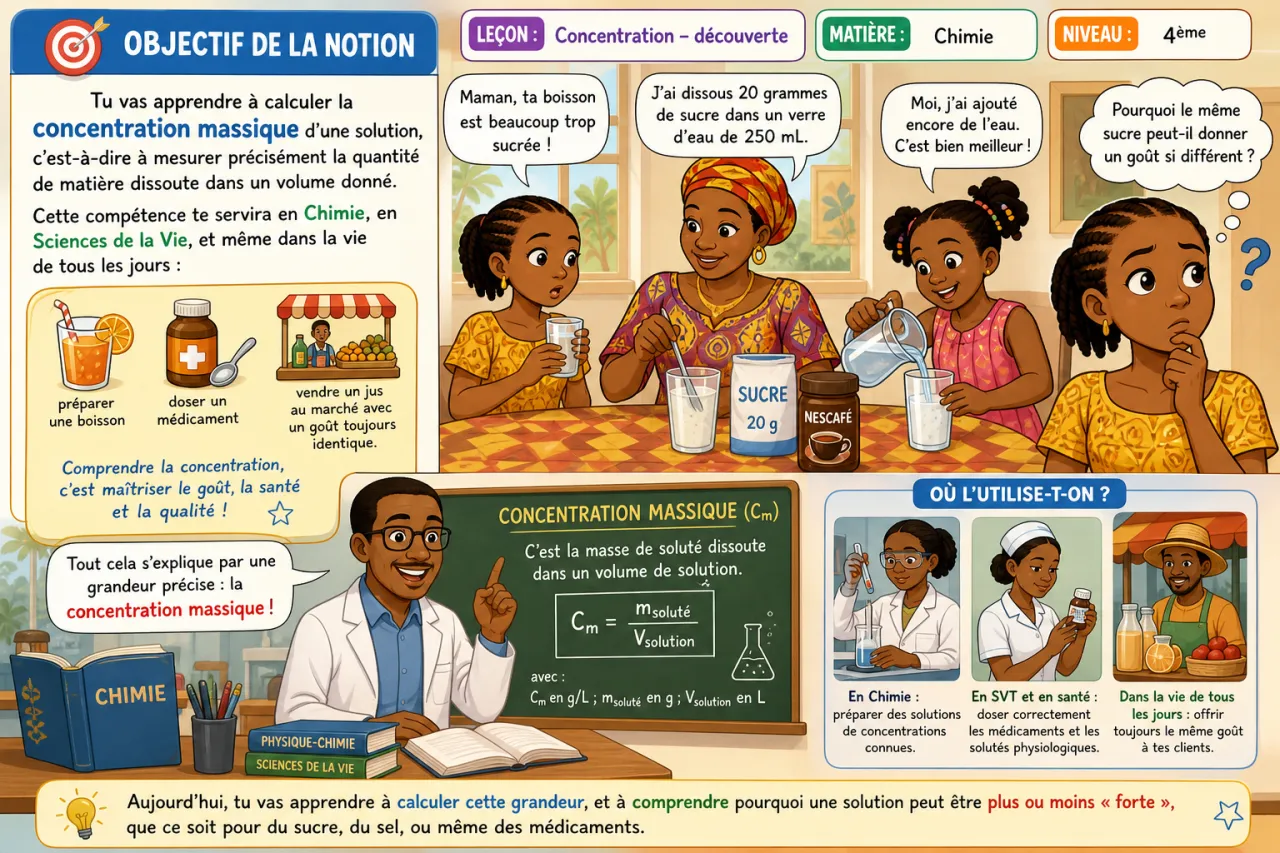 Concentration - découverte — illustration