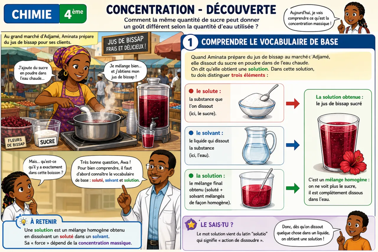 Concentration - découverte — illustration