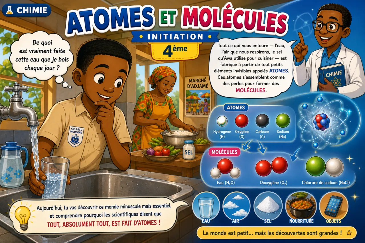 Atomes et molécules - initiation