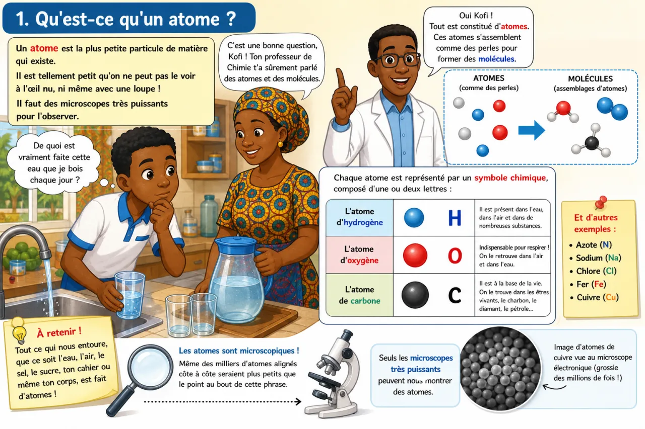 Atomes et molécules - initiation — illustration