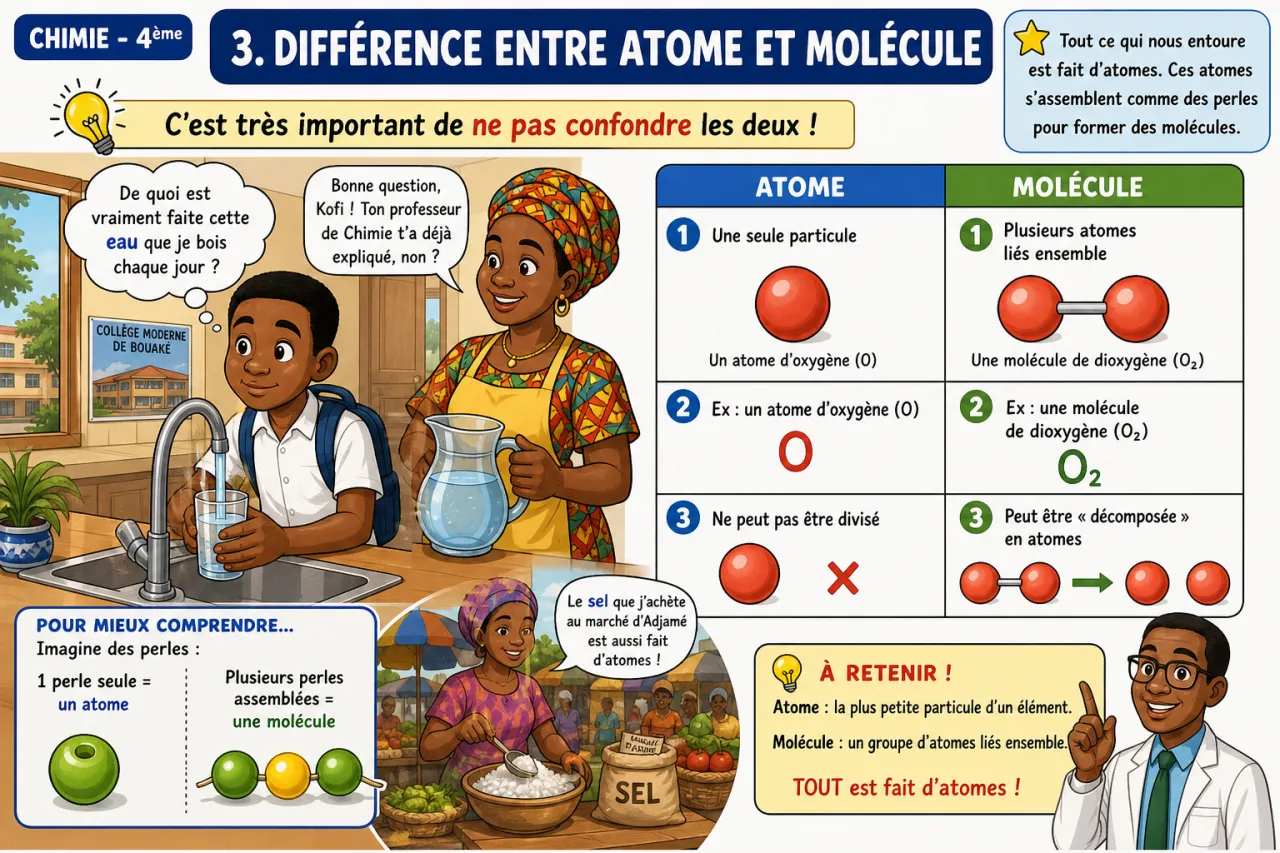 Atomes et molécules - initiation — illustration