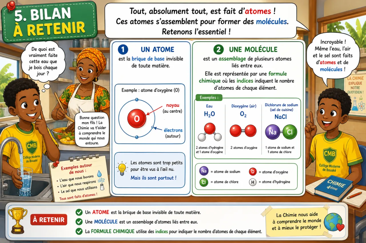Atomes et molécules - initiation — illustration