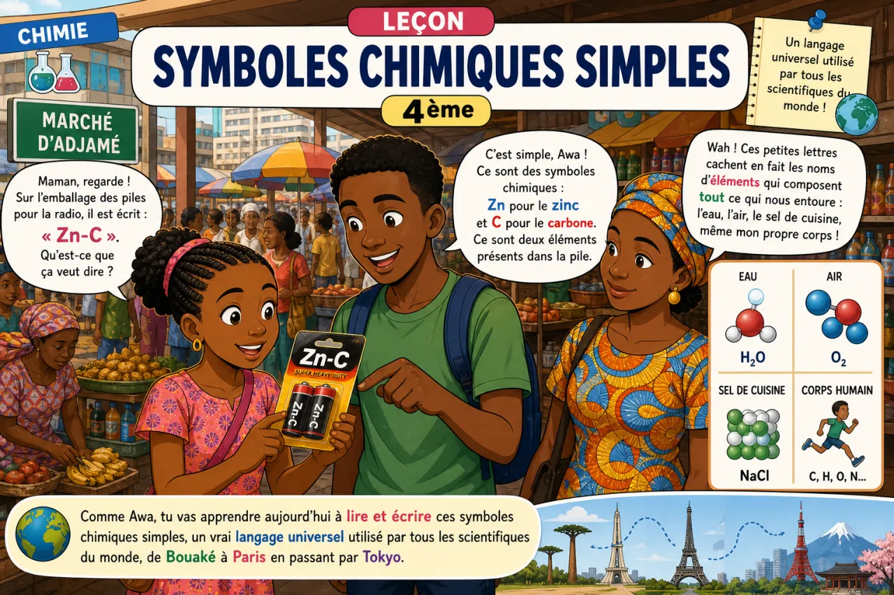 Symboles chimiques simples