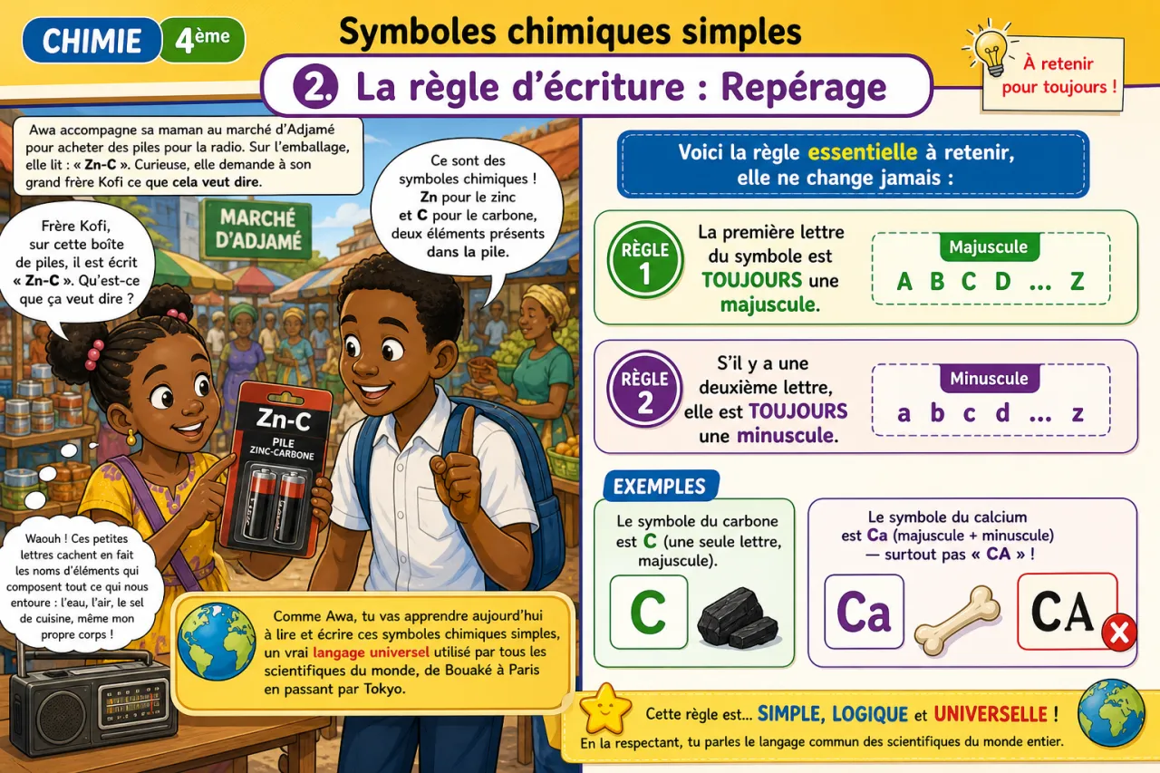 Symboles chimiques simples — illustration