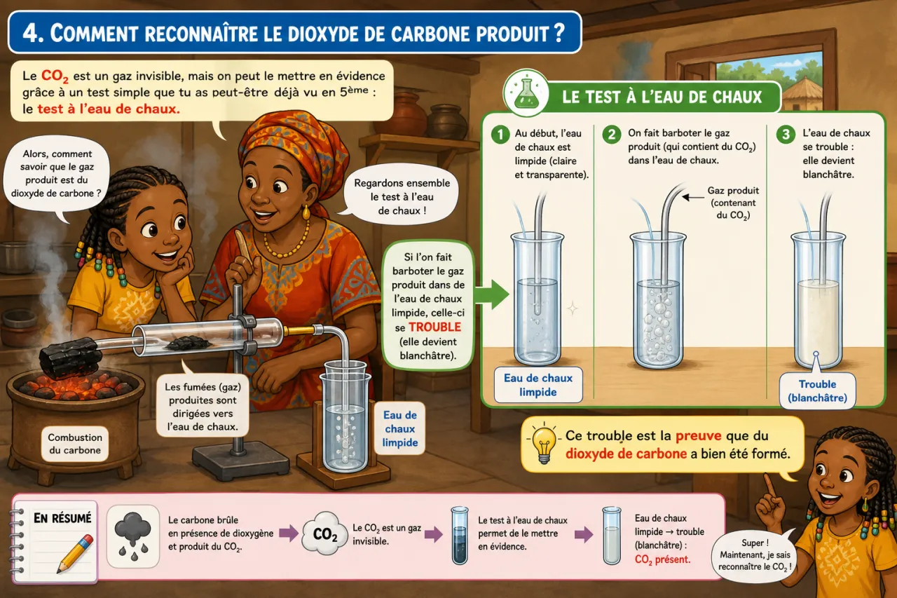 Combustion du carbone — illustration