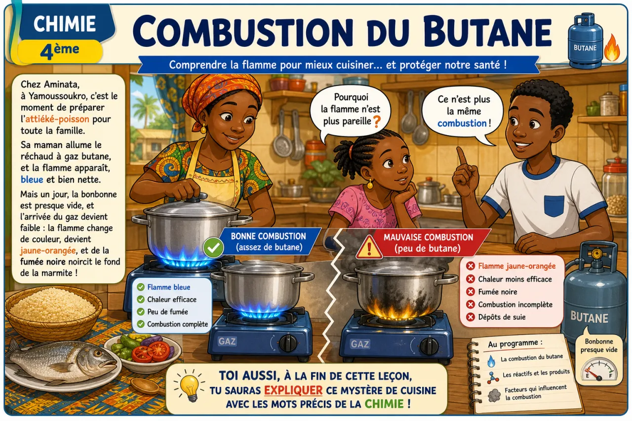Combustion du butane