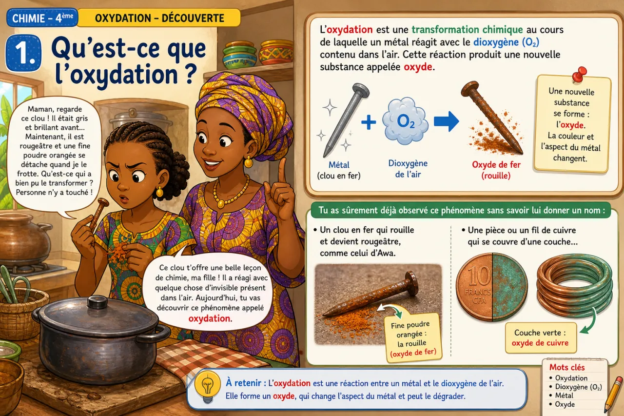 Oxydation - découverte — illustration