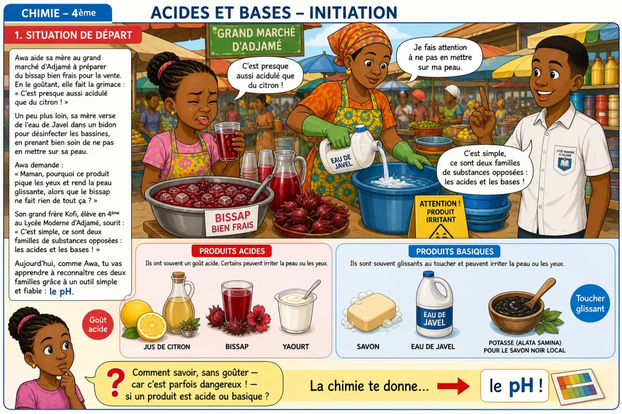 Acides et bases - initiation — illustration