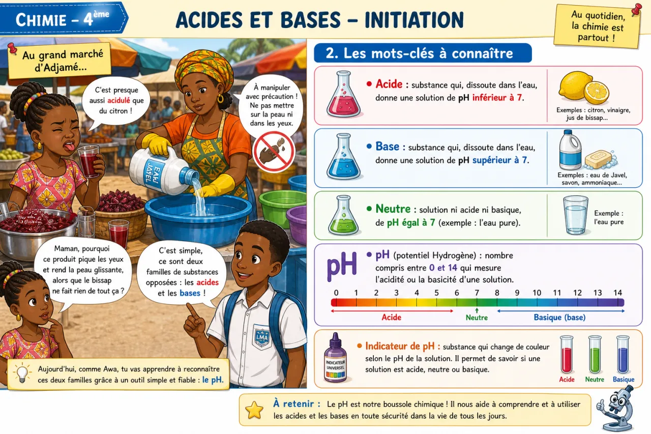 Acides et bases - initiation — illustration