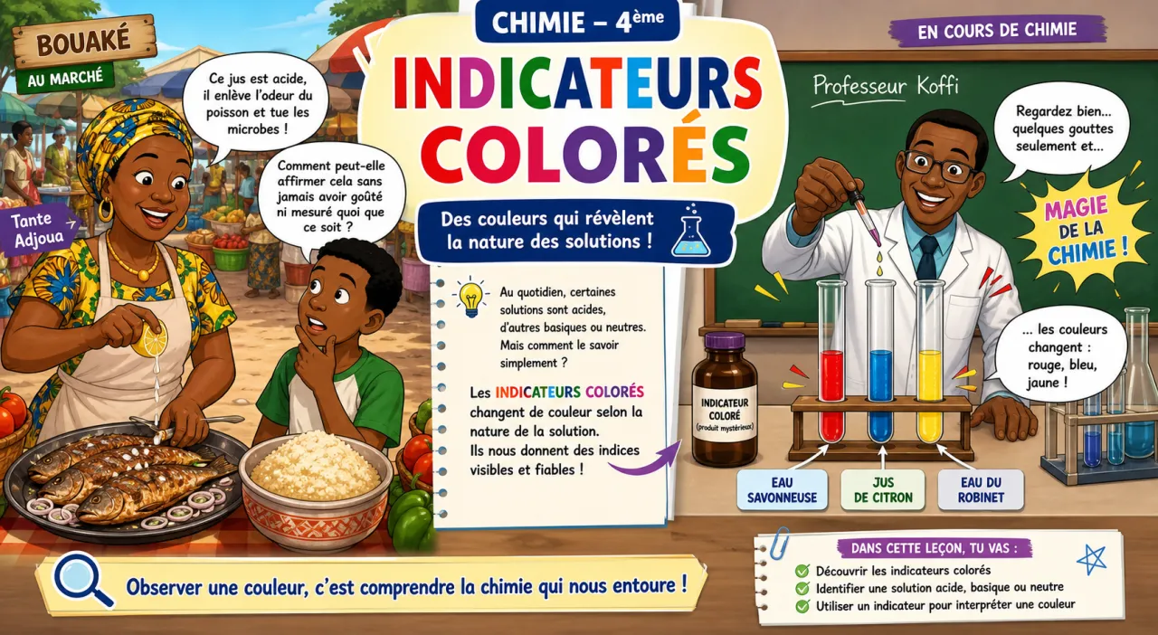 Indicateurs colorés