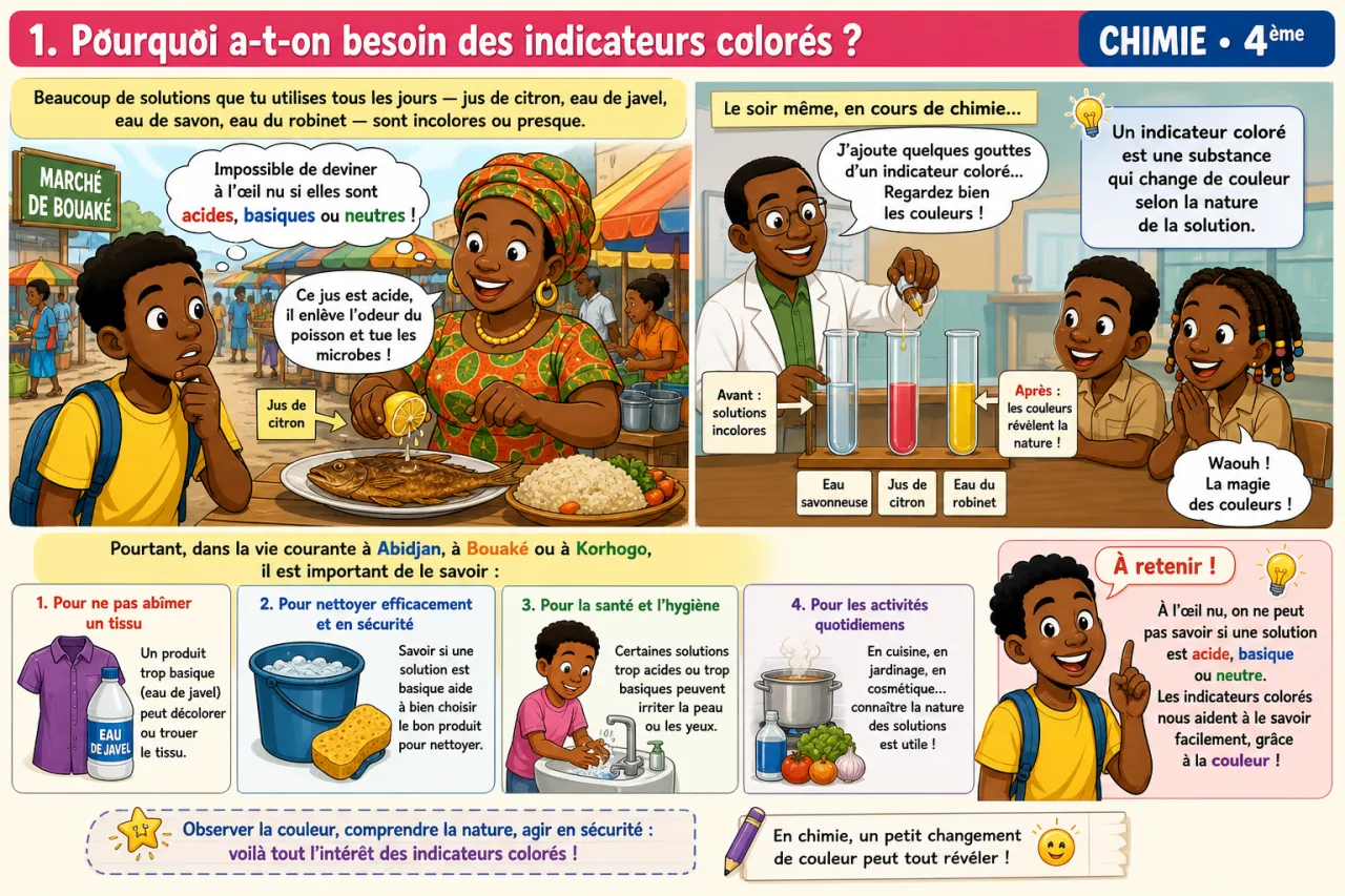 Indicateurs colorés — illustration