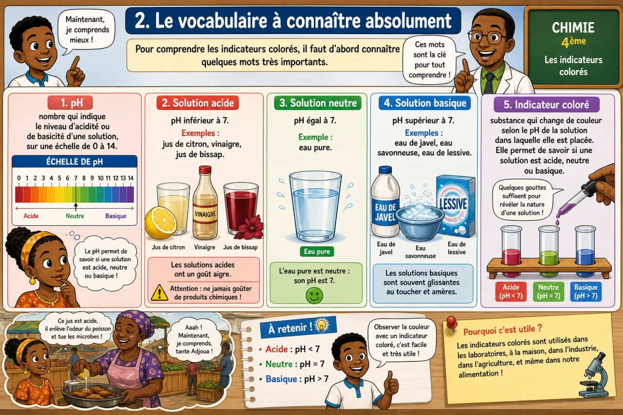 Indicateurs colorés — illustration
