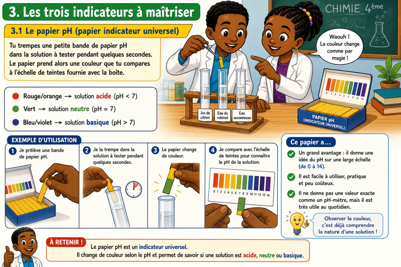 Indicateurs colorés — illustration
