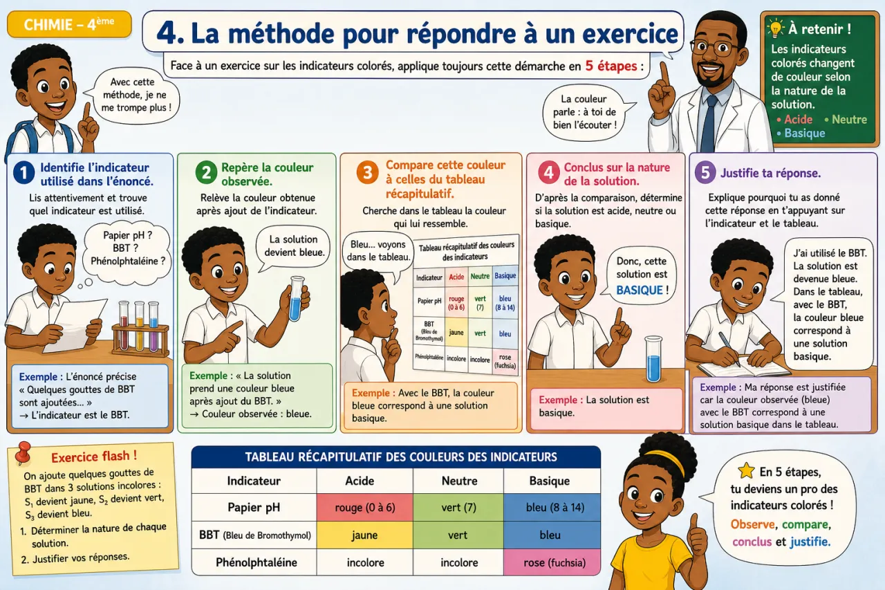 Indicateurs colorés — illustration