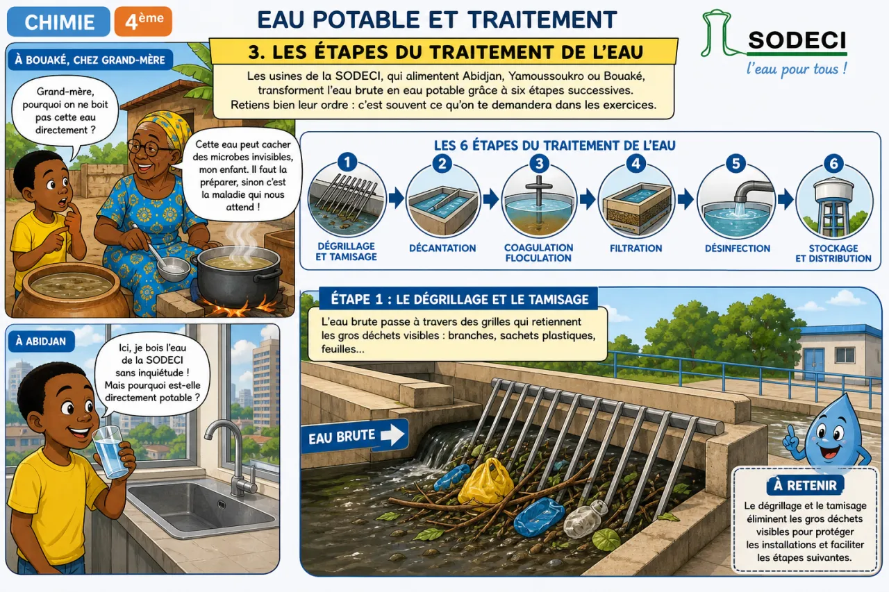 Eau potable et traitement — illustration