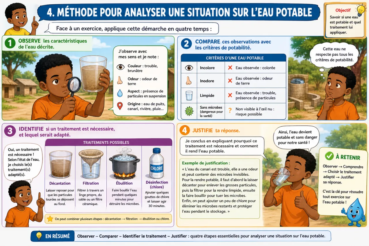 Eau potable et traitement — illustration