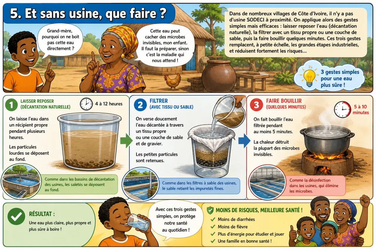 Eau potable et traitement — illustration