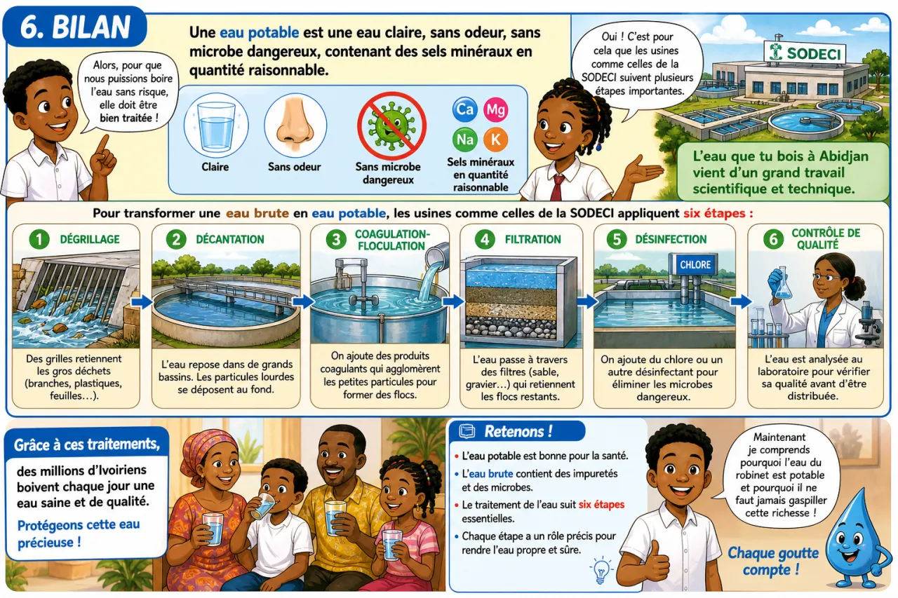 Eau potable et traitement — illustration