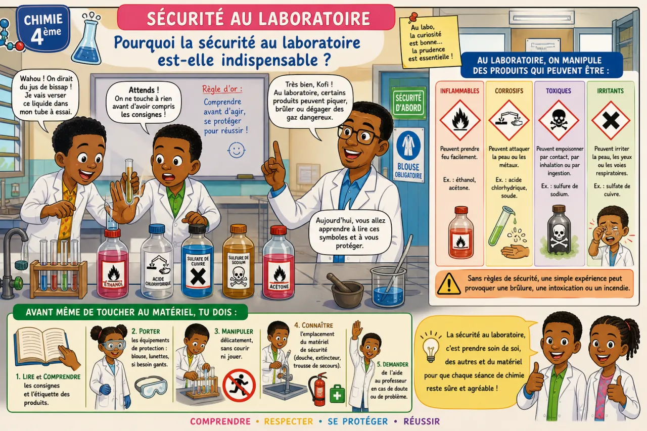 Sécurité au laboratoire — illustration