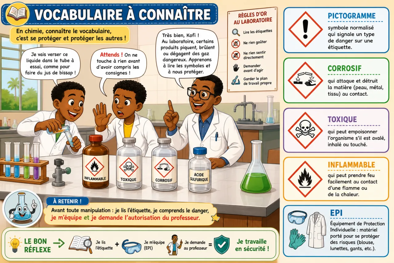Sécurité au laboratoire — illustration