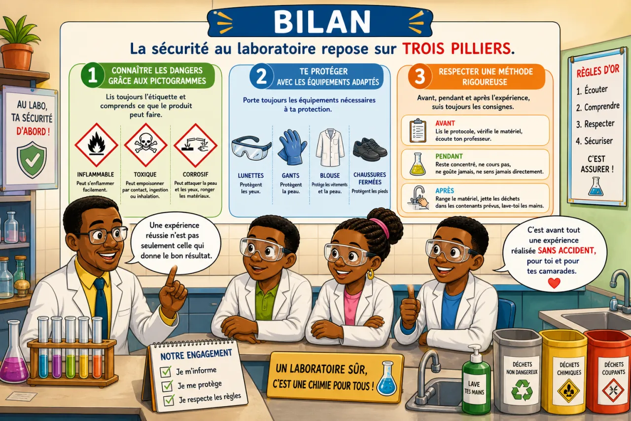 Sécurité au laboratoire — illustration
