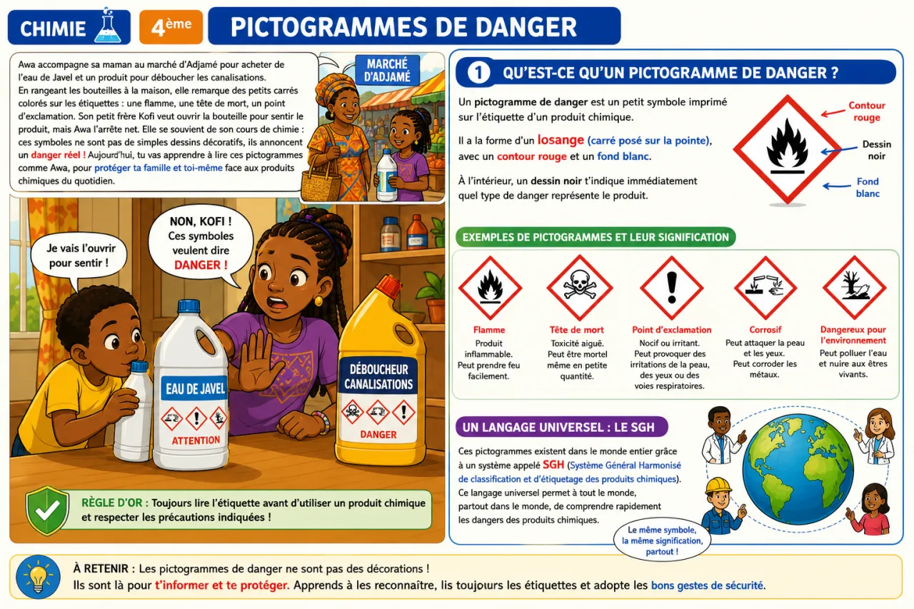 Pictogrammes de danger — illustration