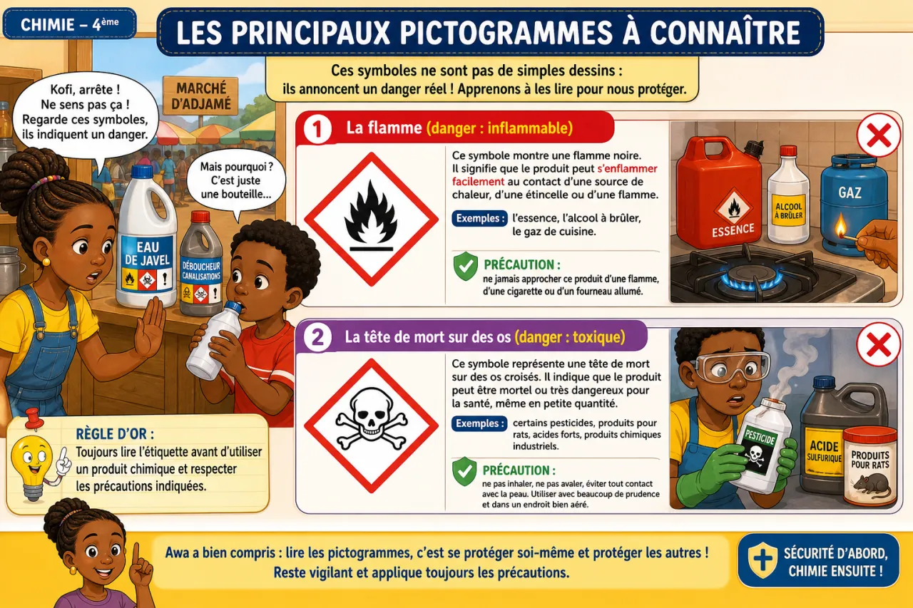 Pictogrammes de danger — illustration