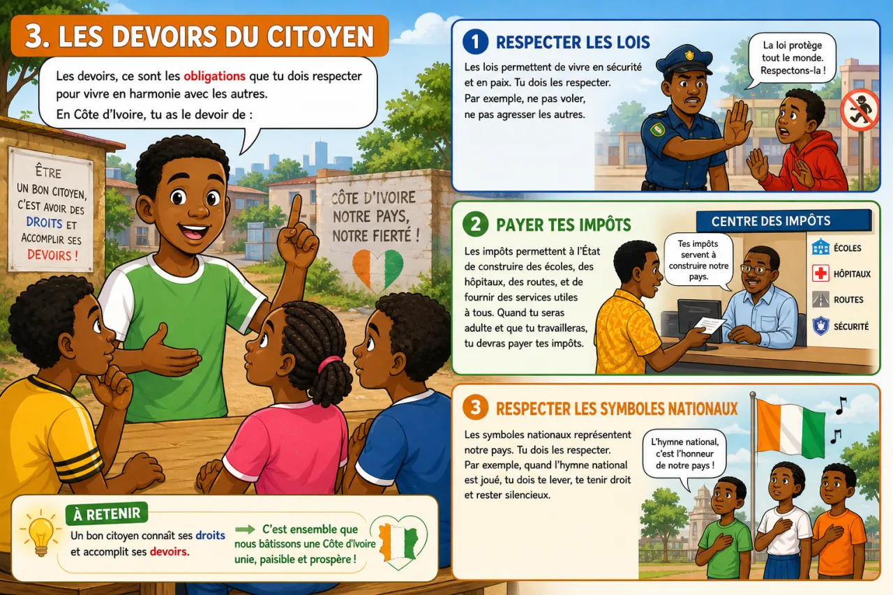 Droits et devoirs du citoyen — illustration
