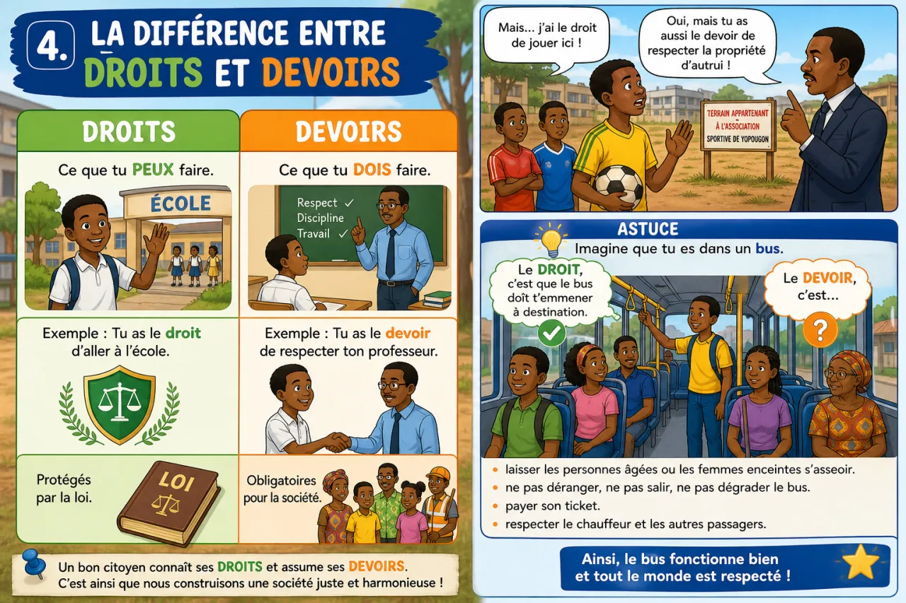 Droits et devoirs du citoyen — illustration
