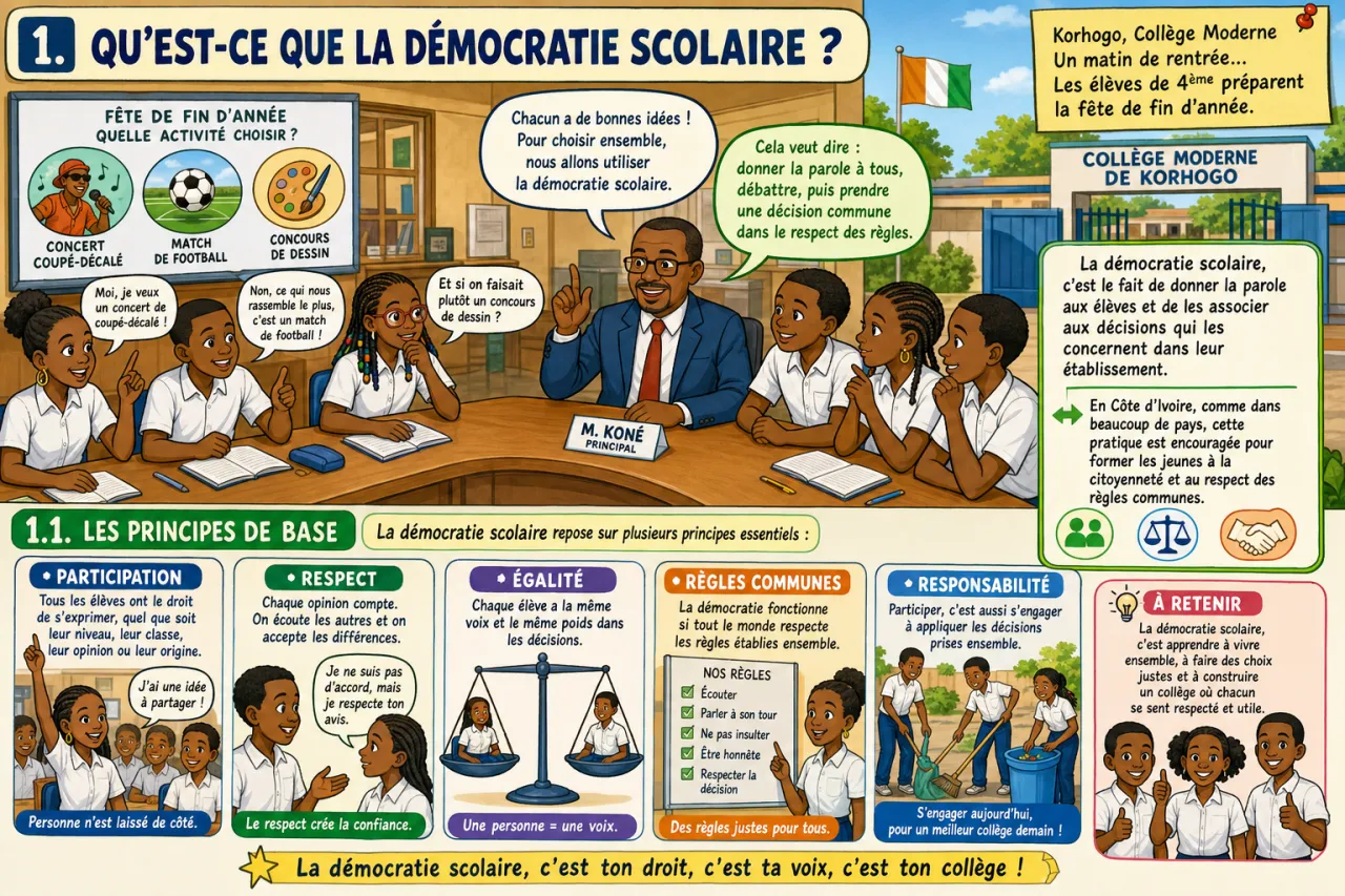 Démocratie scolaire — illustration