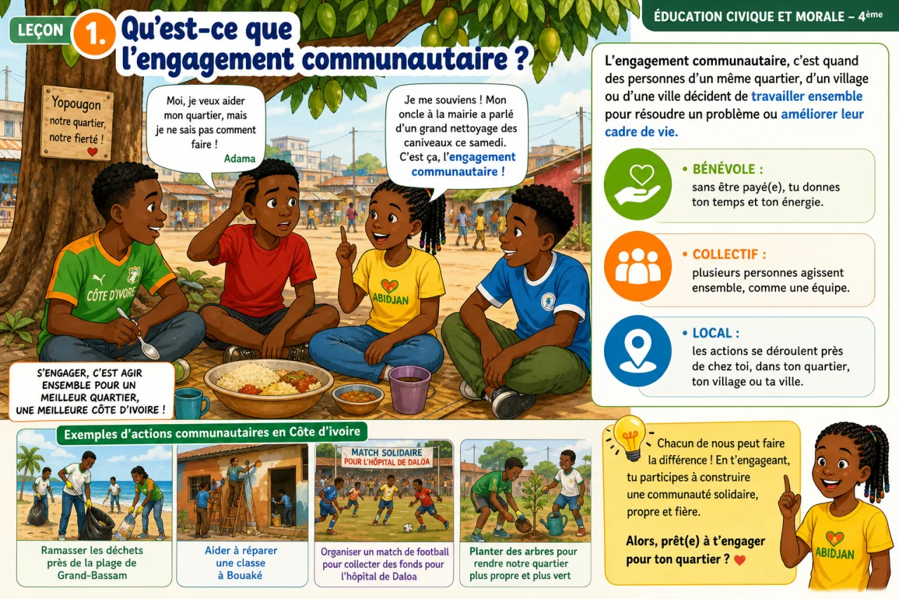 Engagement communautaire — illustration