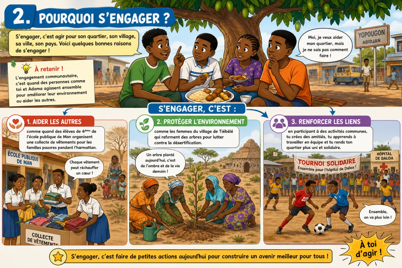 Engagement communautaire — illustration