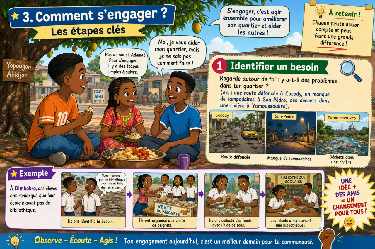 Engagement communautaire — illustration