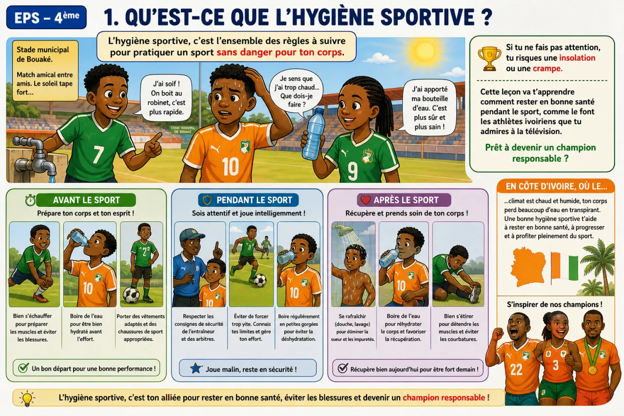 Hygiène sportive — illustration