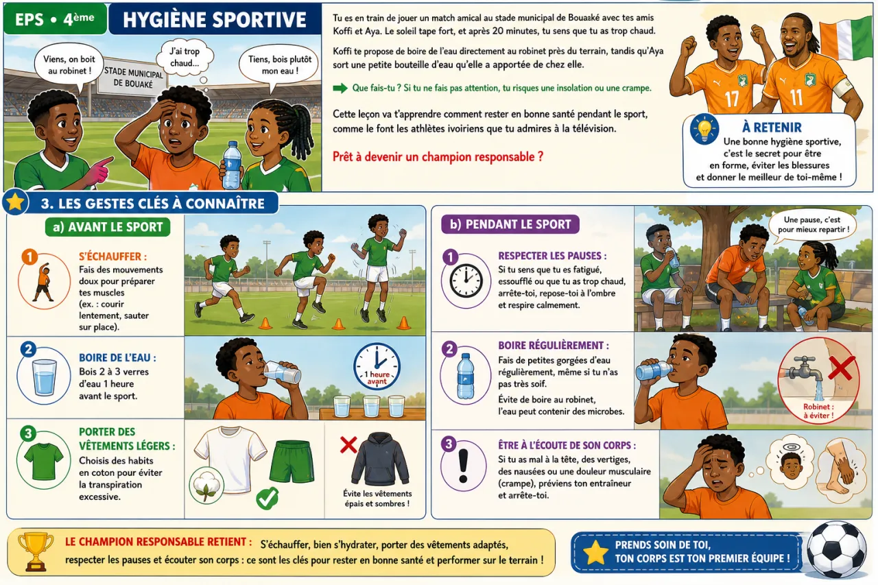 Hygiène sportive — illustration