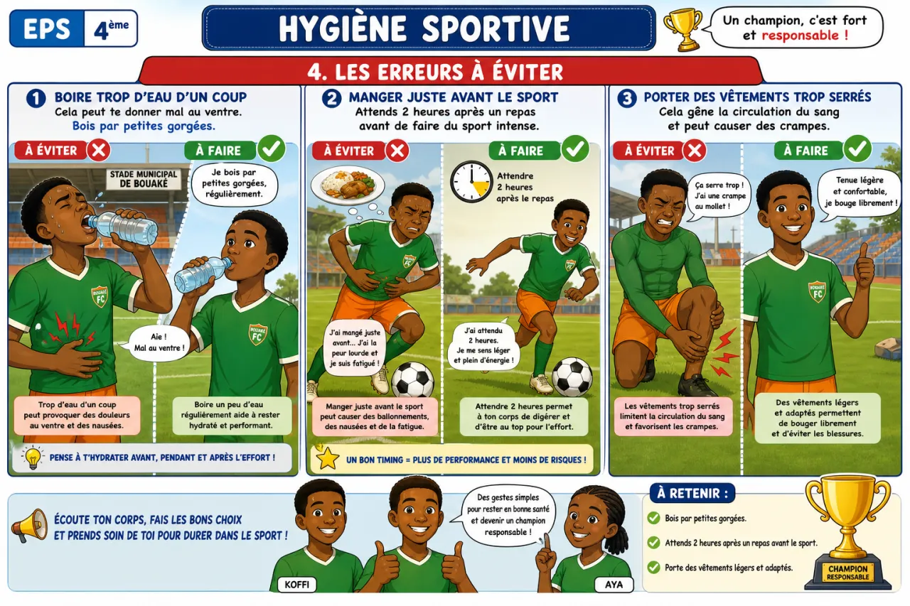 Hygiène sportive — illustration