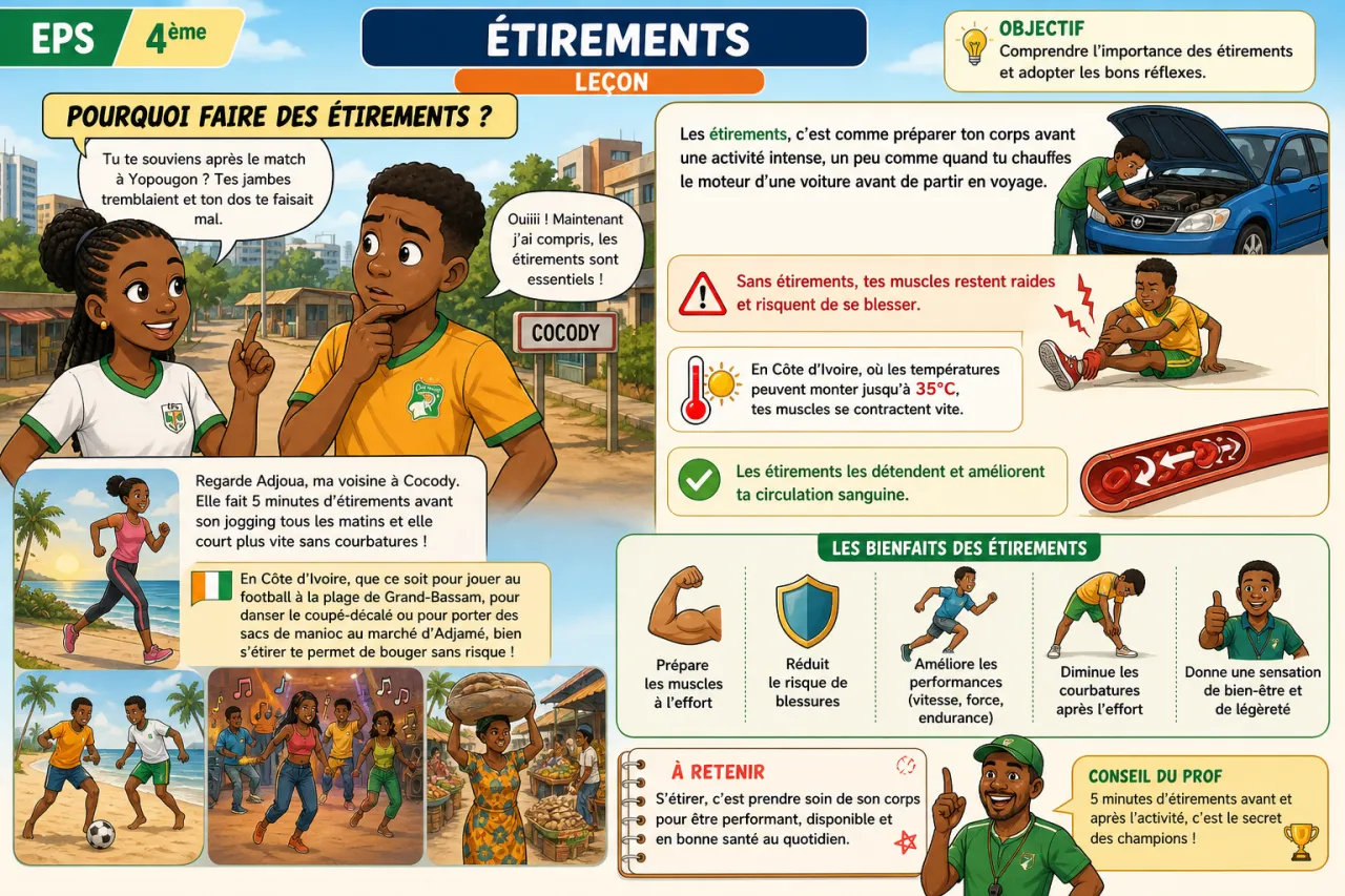 Étirements — illustration