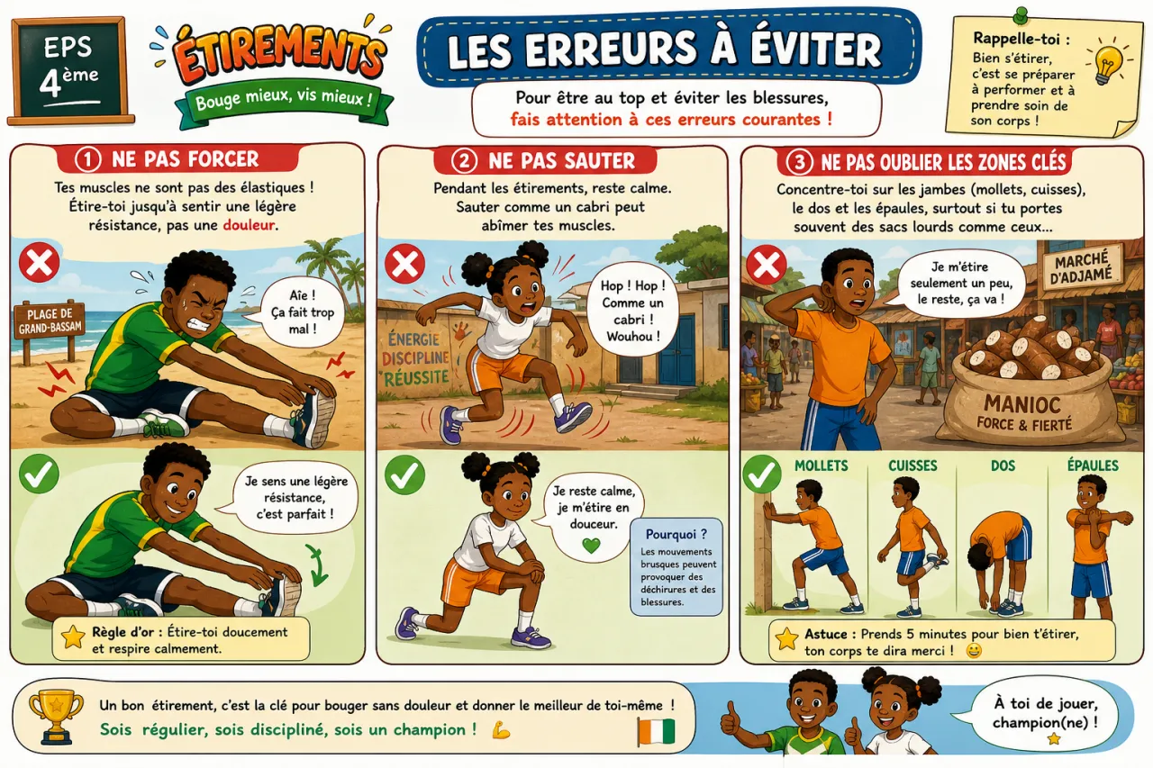 Étirements — illustration