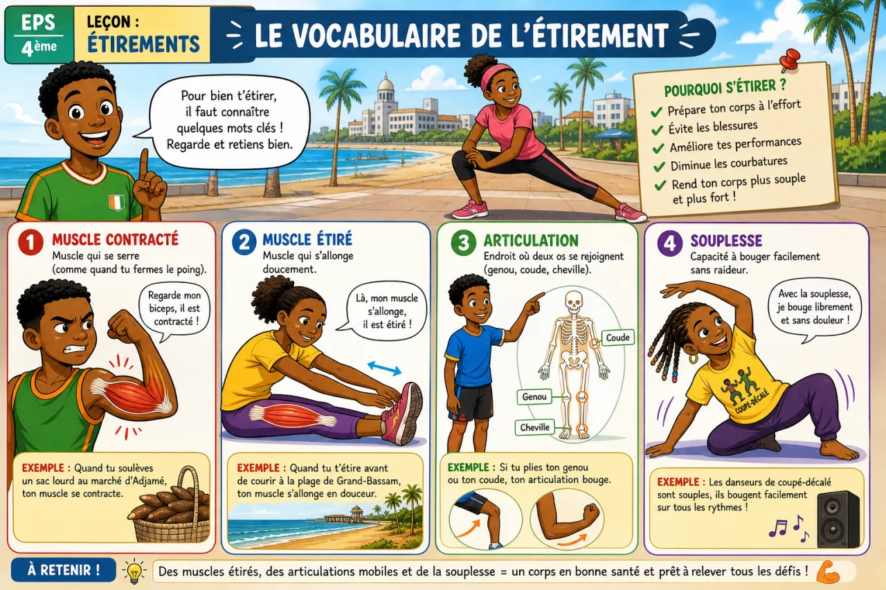 Étirements — illustration
