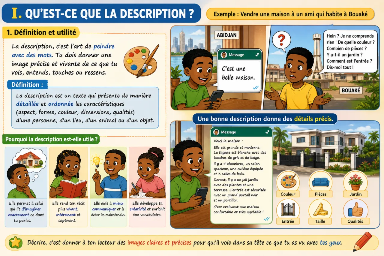 La description — illustration