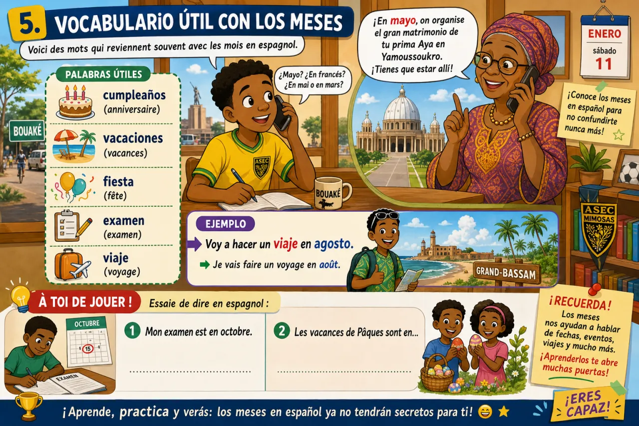 Los meses — illustration