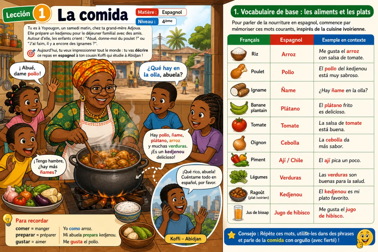 La comida — illustration