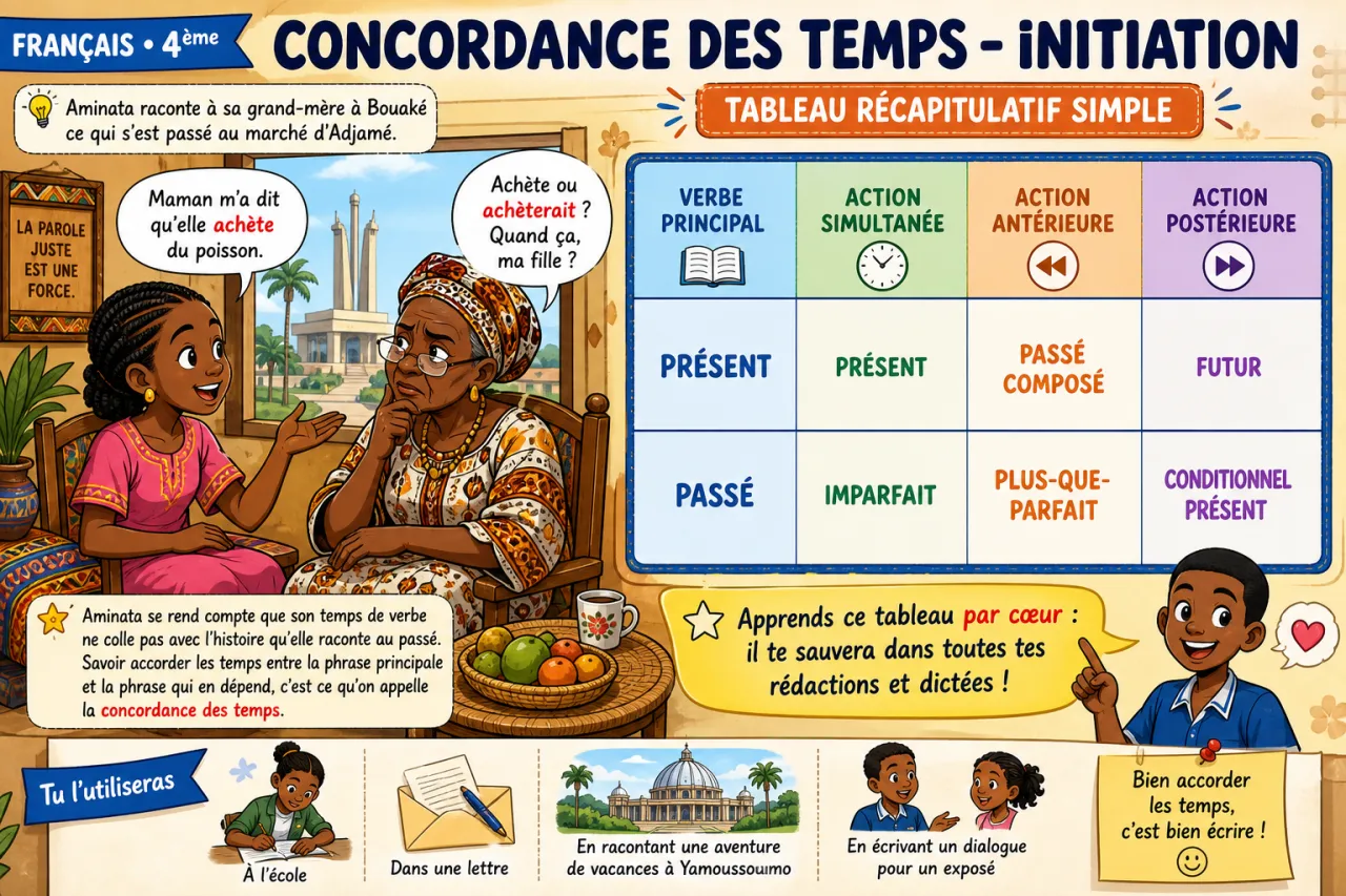 Concordance des temps - initiation — illustration