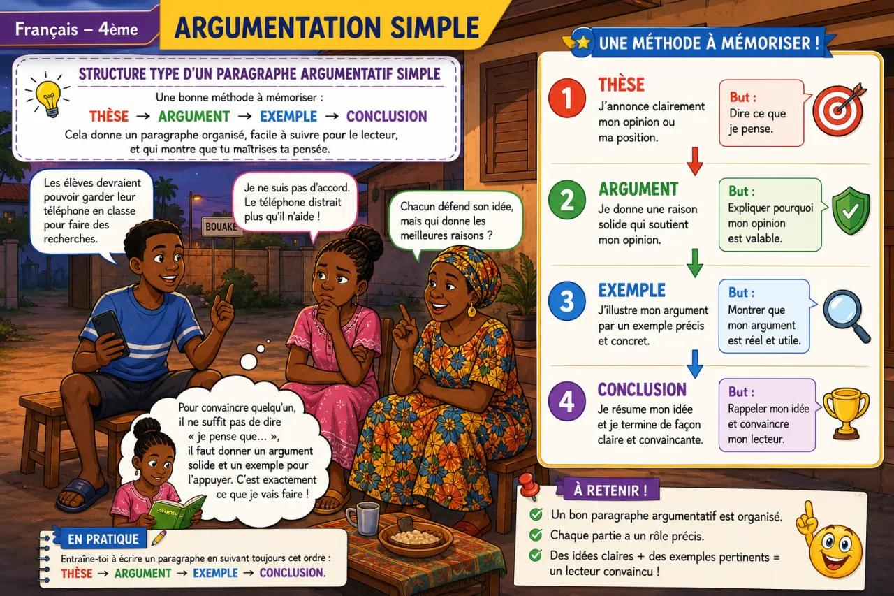 Argumentation simple — illustration